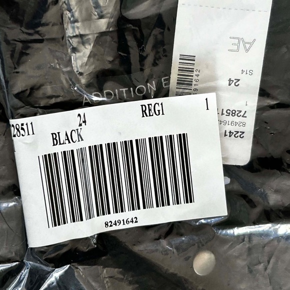 JACKET, LIGHTWEIGHT, LONG SLEEVES W DOMES, BLACK, SIZE 5X, ROUND COLLAR DOMED - Picture 9 of 10